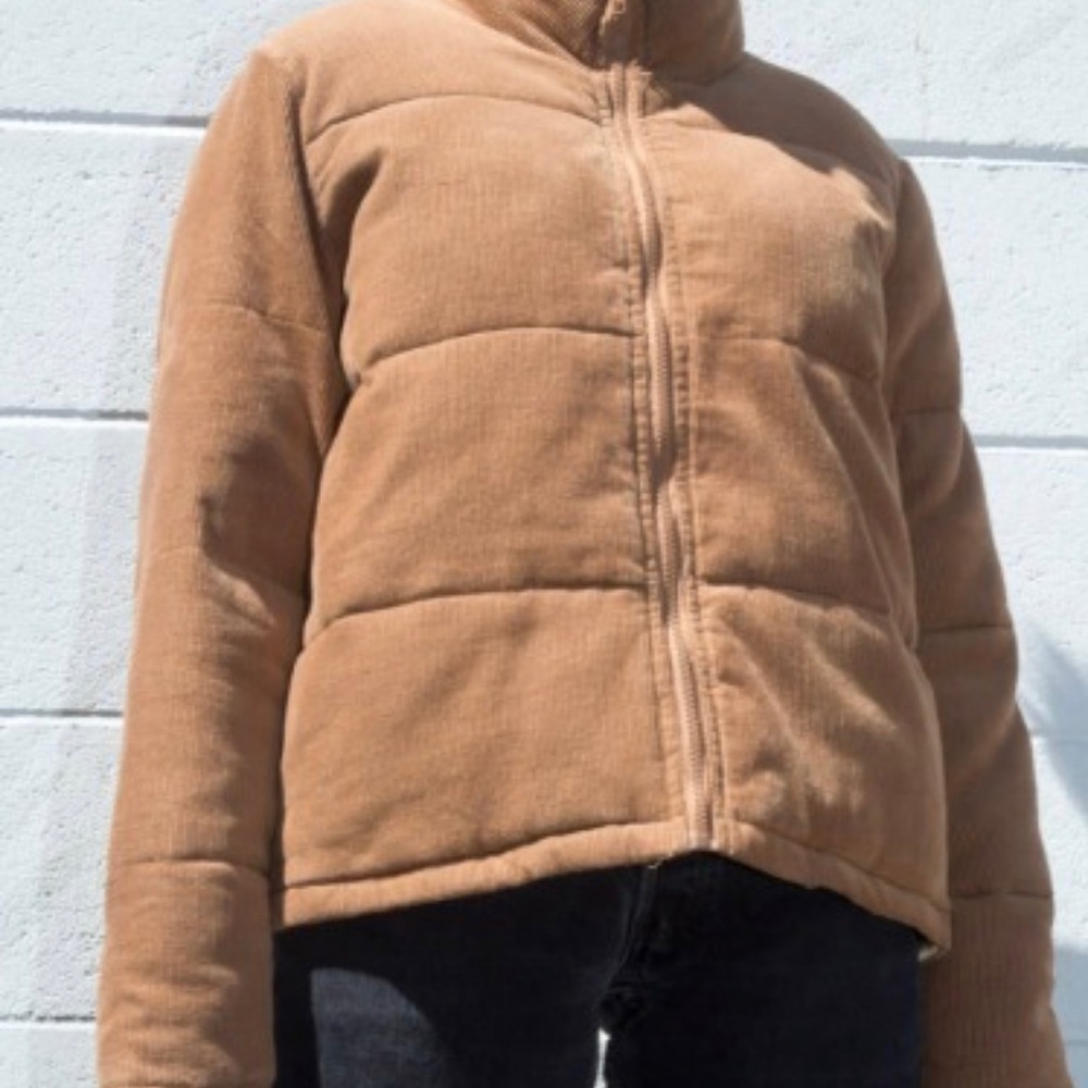 Brown puffy jacket